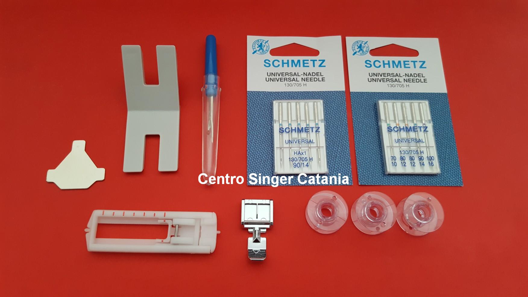 (A) KIT ACCESSORI STANDARD ,PIEDINI,SPOLINE,AGHI TOYOTA